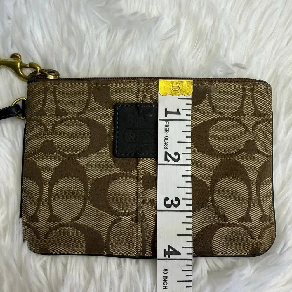 Y2K COACH Legacy Brown Black Wristlet